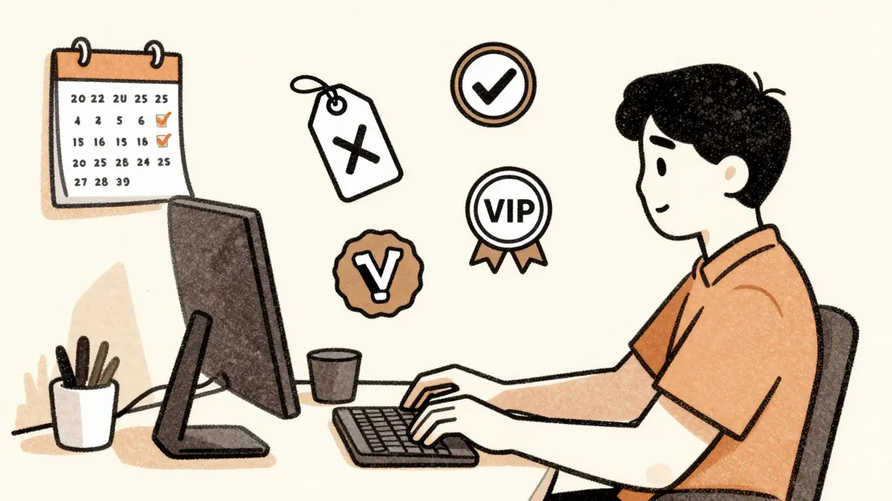 Person using BIT tokens for trading fee discounts with utility icons floating nearby.