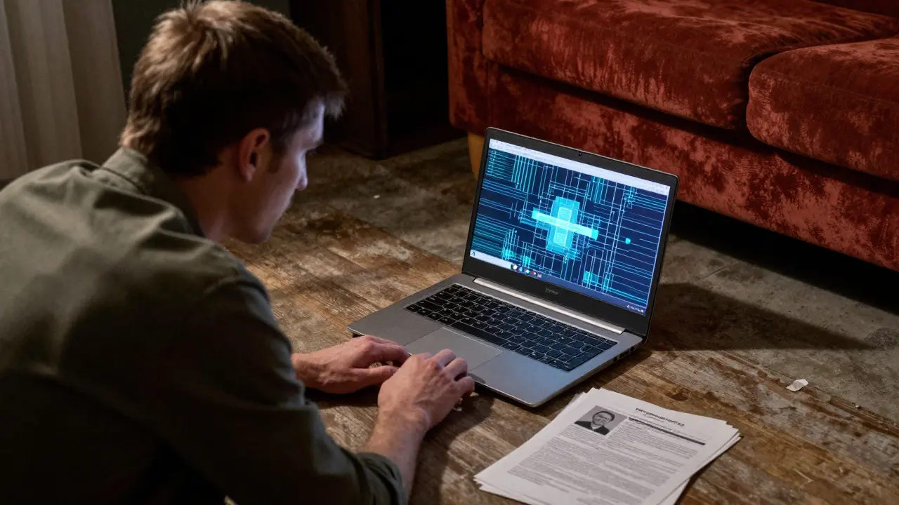 Police raiding home for illegal crypto transactions