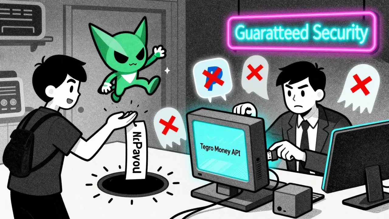 A chaotic Web3 marketplace where a gamer loses a bounty reward into a black hole, while a merchant nervously connects an untested payment API.