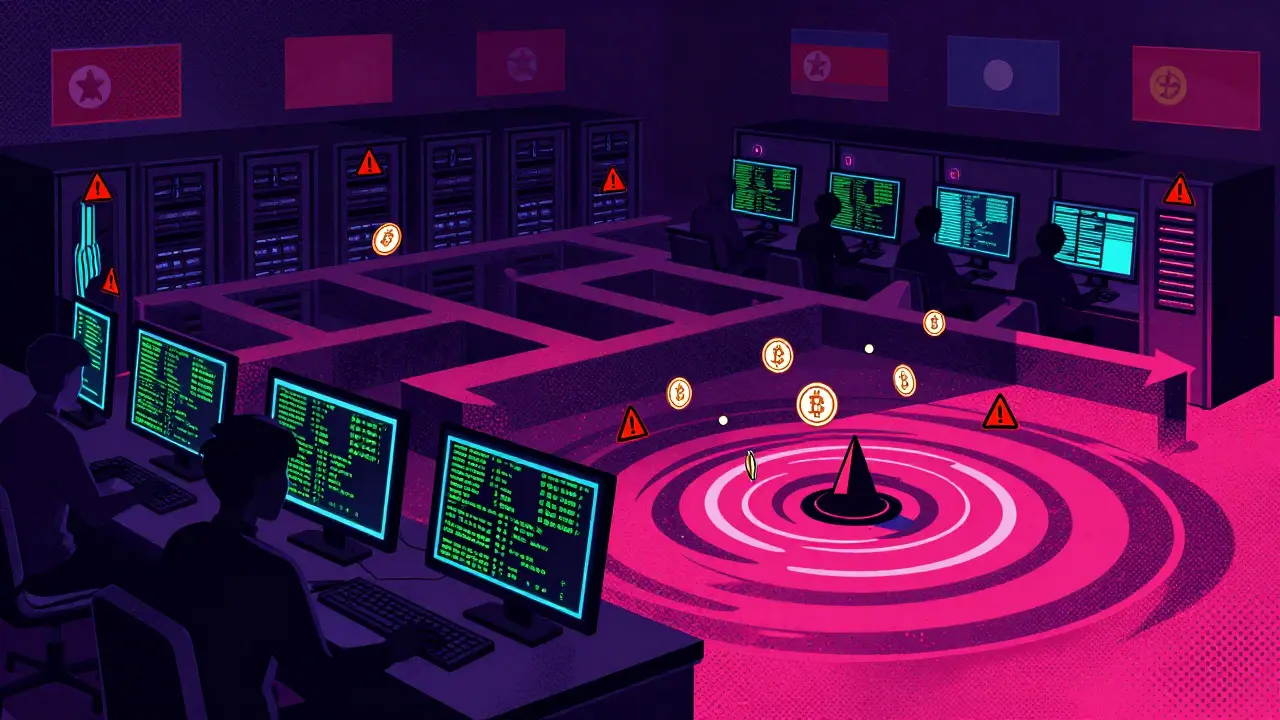 Shadowy figures routing stolen crypto through addresses to evade detection