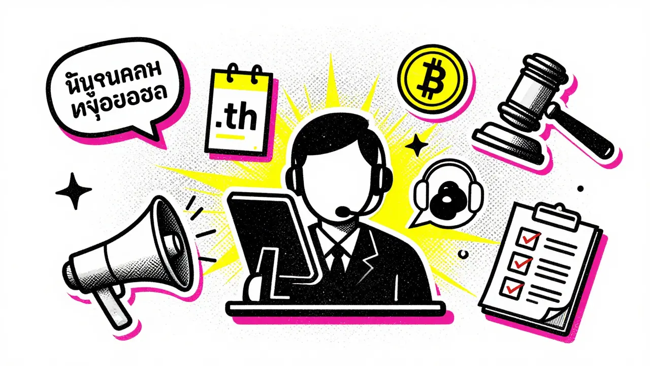 Illustration of regulatory icons surrounding a crypto platform