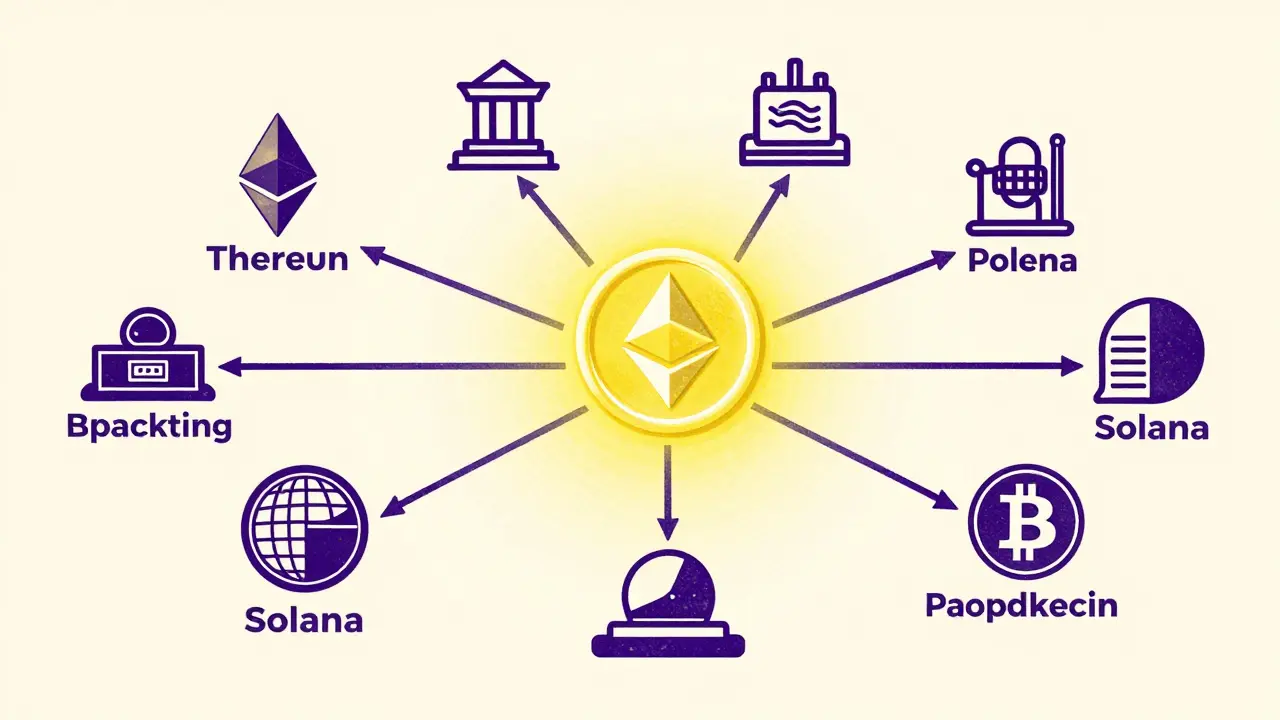 Central token connecting various blockchain networks seamlessly