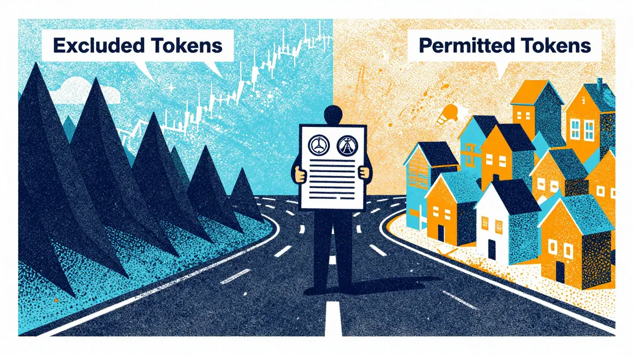 Illustration of permitted vs excluded digital asset paths