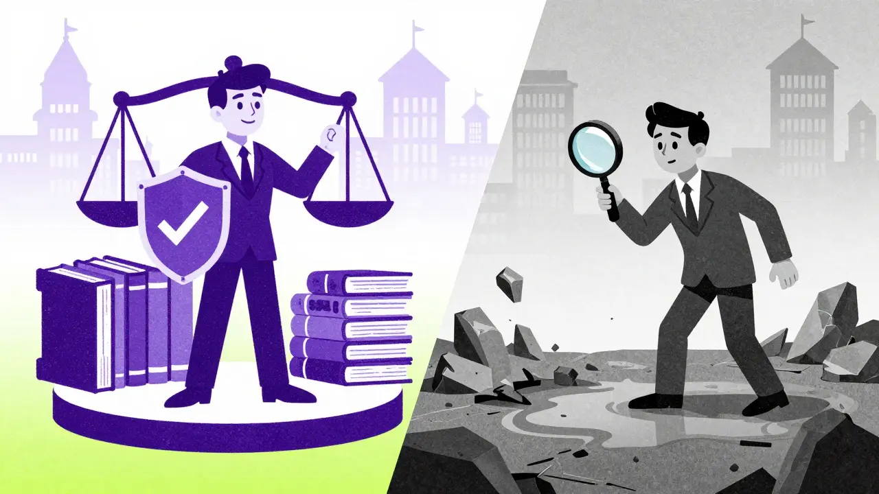 Split view of regulated stability versus risky uncertainty in crypto trading