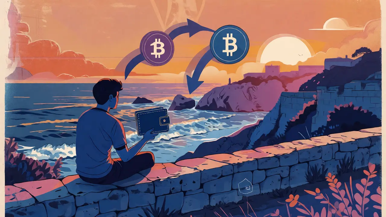 Person swapping crypto assets in Portugal with no tax event triggered