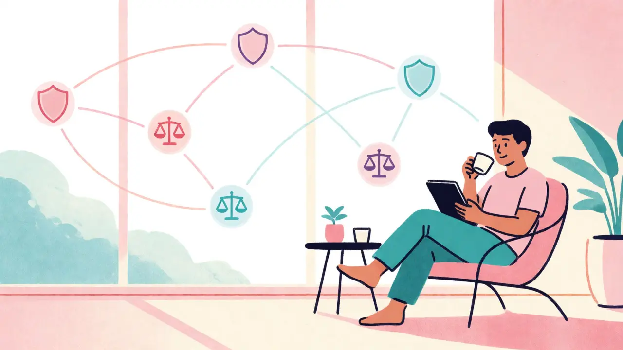Relaxed user in a safe, regulated crypto jurisdiction with clear rules.